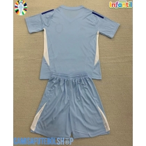 Camisa de time de futebol Espanha Goleiro Replicas 1º Equipamento Infantil Europeu 2024 Manga Curta (+ Calças curtas)